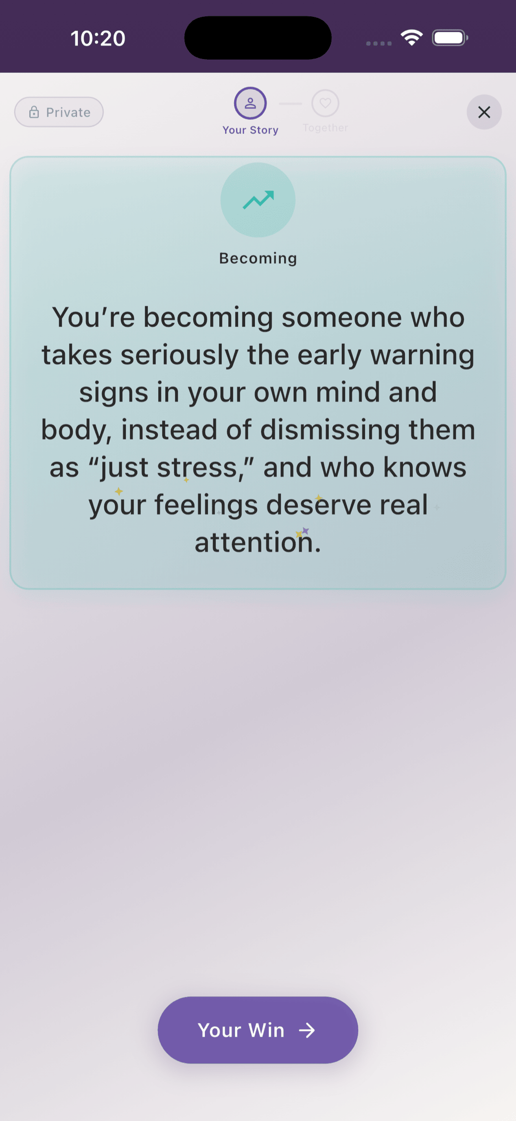 Becoming — personal growth observation